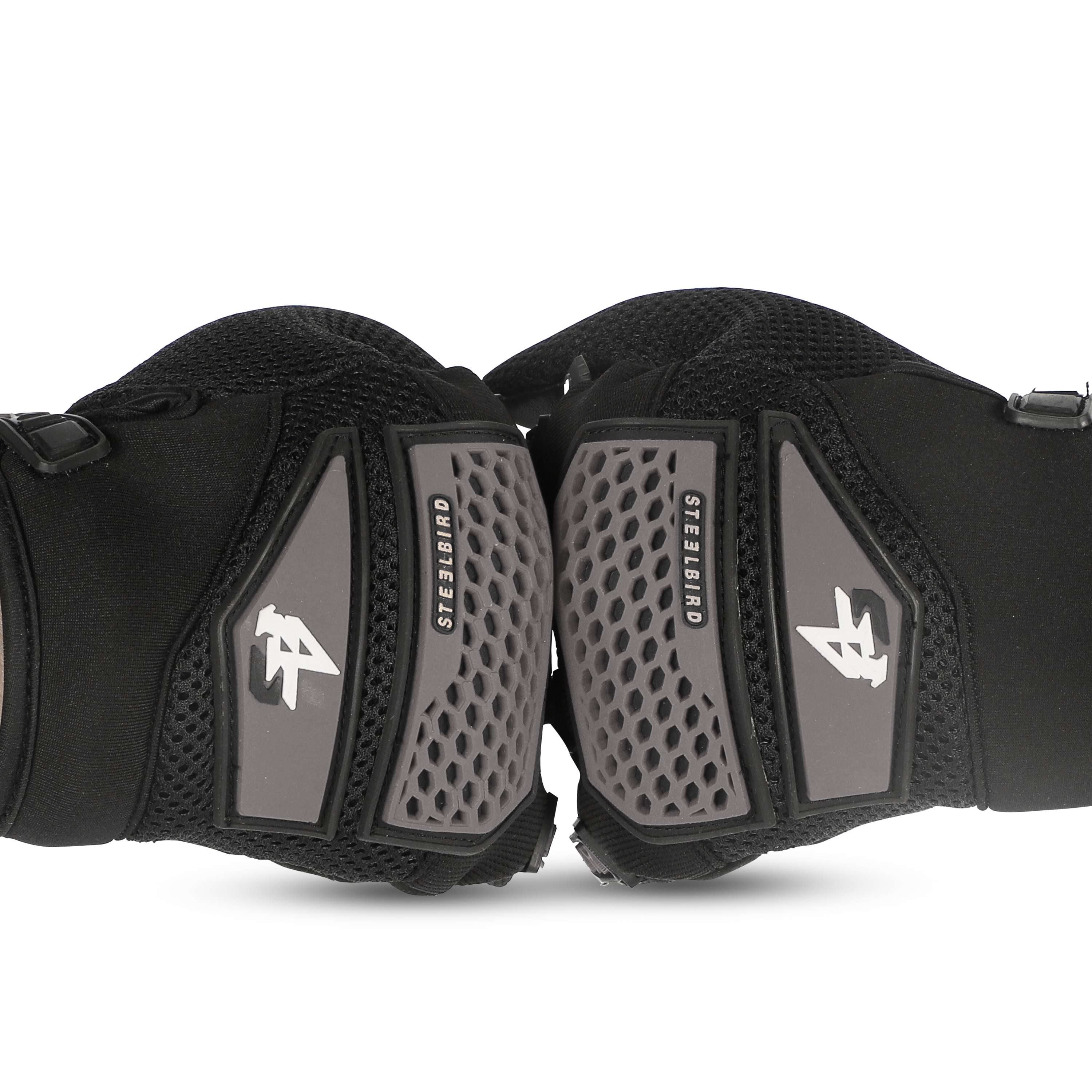 Steelbird Rider-Pro Full Finger Gloves- Grey